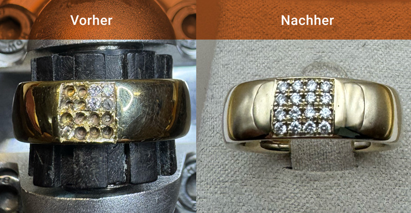 Reparatur eines alten Rings